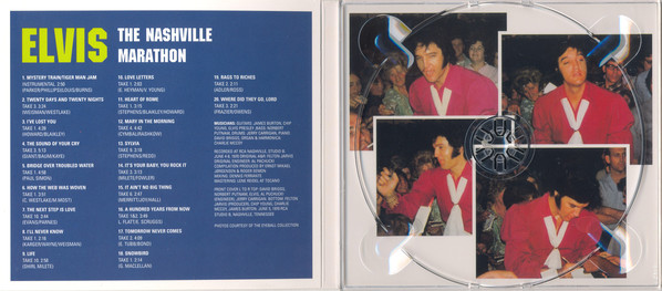 Elvis Presley  The Nashville Marathon : Inlay